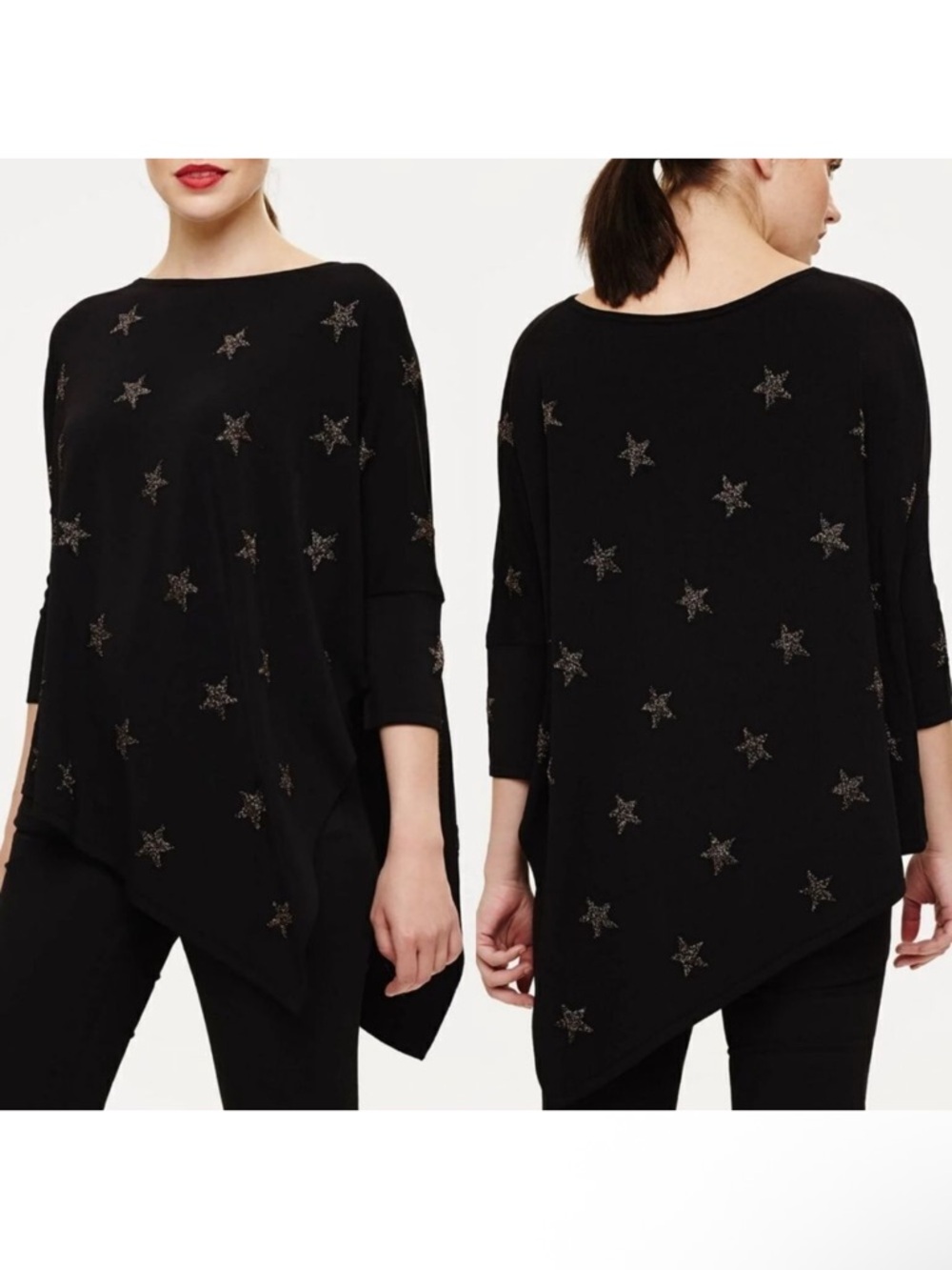 PHASE EIGHT Sachi Star Shimmer Knitted Jumper M